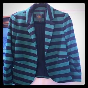 Limited soft blazer green and navy. Comfy